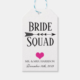 BRIDE SQUAD BRAUTPARTY GIFT TAG GESCHENKANHÄNGER