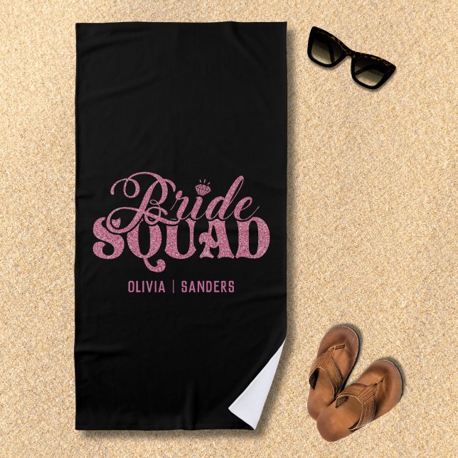 Bride Squad - Girls Weekend Party Strandtuch (Von Creator hochgeladen)