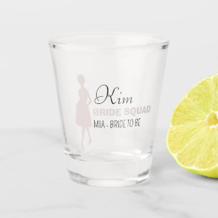 Bride Squad   Hot Pink Bachelorette Bridesmaid Schnapsglas