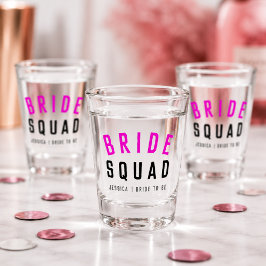 Bride Squad | Hot Pink Bachelorette Bridesmaid Schnapsglas