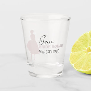 Bride Squad   Hot Pink Bachelorette Bridesmaid Schnapsglas