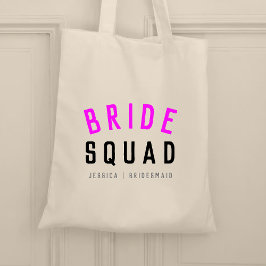 Bride Squad | Hot Pink Bachelorette Bridesmaid Tragetasche