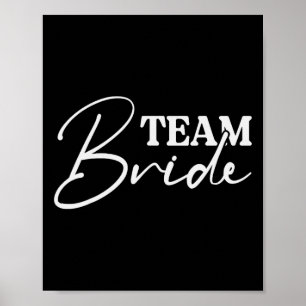 Bride Squad Junggeselinnen-Abschied Bridesmaid Cre Poster