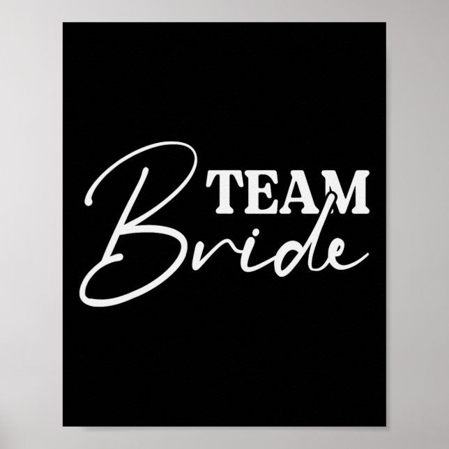 Bride Squad Junggeselinnen-Abschied Bridesmaid Cre Poster (Vorne)
