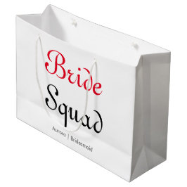 Bride Squad Junggeselinnen-Abschied Bridesmaid Große Geschenktüte