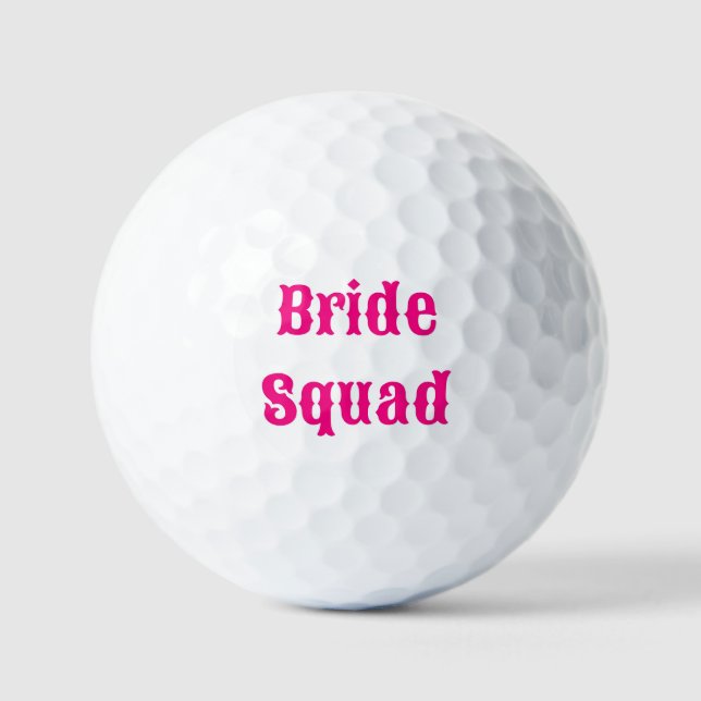 Bride Squad Junggeselinnen-Abschied Golfball (Vorderseite)