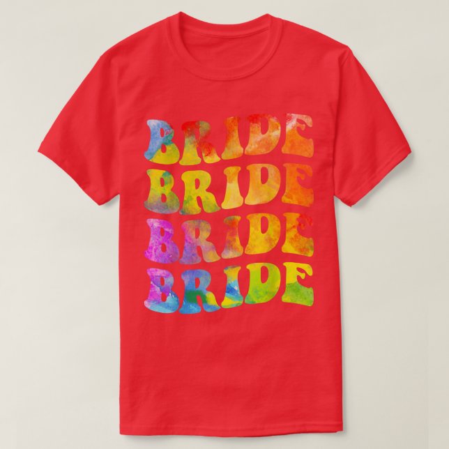 Bride Squad Leopard Bachelorette Party Bride Bride T-Shirt (Design vorne)