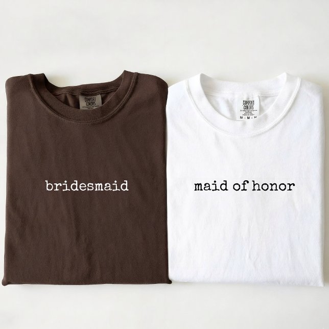 Bride Squad | Modern Minimalist Script Bridesmaid T-Shirt (Bridesmaid proposal gifts, Bachelorette party outfits, Bride & bridesmaid matching outfits)