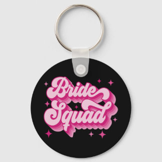 Bride Squad Retro Wedding Brautparty Bachelorett Schlüsselanhänger