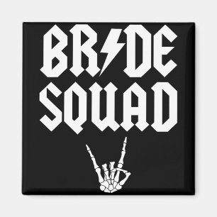 Bride Squad Rock'n'Roll Gothic Halloween Bachelore Magnet