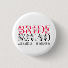 Bride Squad | Rosa Junggeselinnen-Abschied Bridesm Button