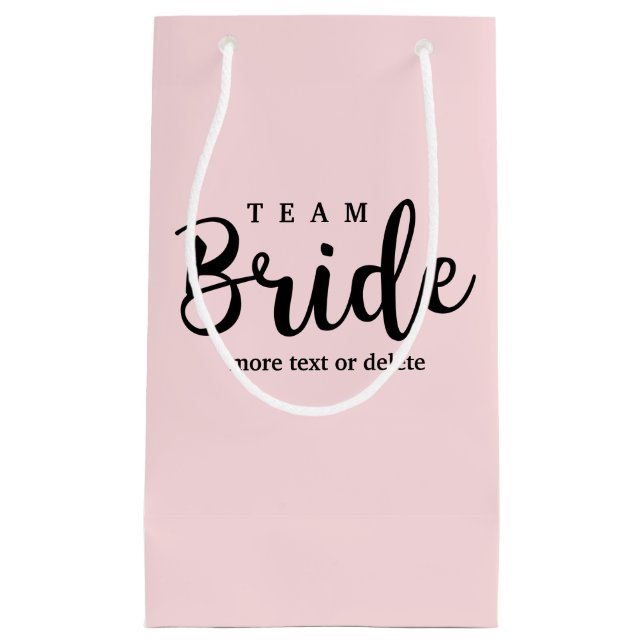 Bride Squad, Team Bridge, Chic Modern Wedding Part Kleine Geschenktüte (Vorderseite)