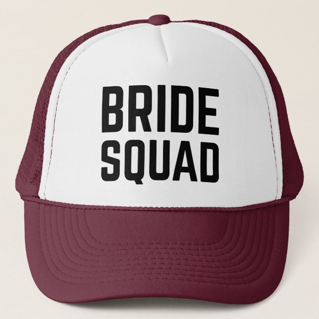 Bride Squad Truckerkappe (Vorderseite)