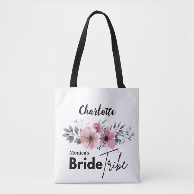 Bride Stam Personalisiert Tote Bag (Vorderseite)