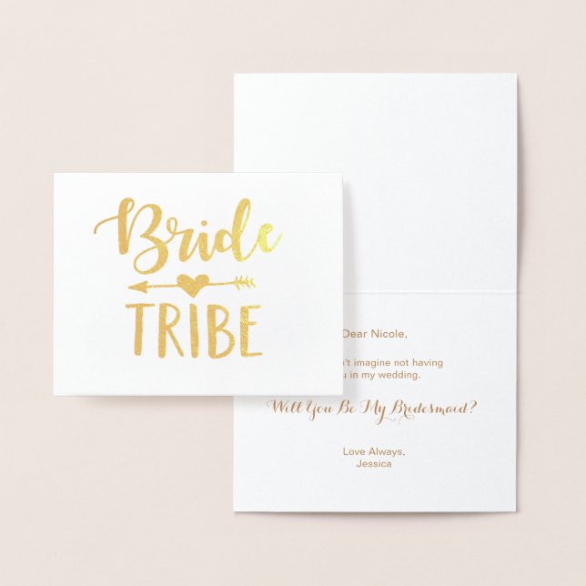 Bride-Stamm-Foil-Karte | Junggesellinnenabschiede Folienkarte (Anzeige)