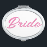BRIDE TASCHENSPIEGEL<br><div class="desc">BRIDE MIRROR, BACHELORETTE, BRAUTPARTY, WEDD</div>