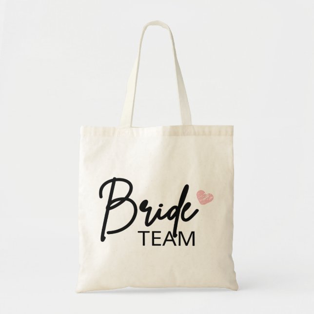 Bride Team, Bridesmaid Party, Bachelortte Tragetasche (Vorne)