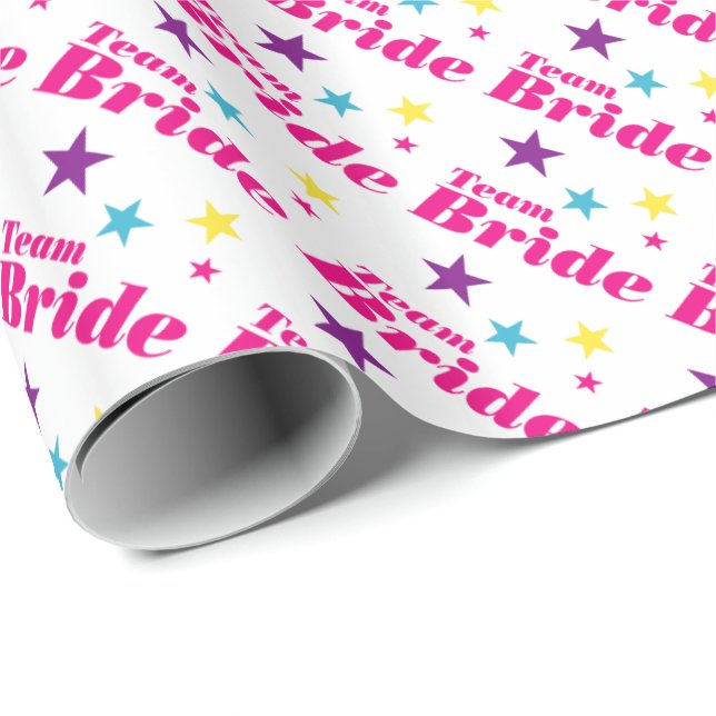 Bride-Team Geschenkpapier (Rolleneckpunkt)