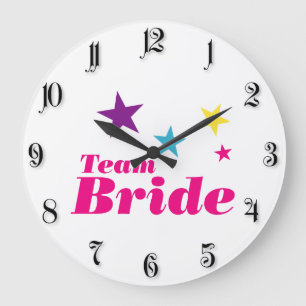 Bride-Team Große Wanduhr