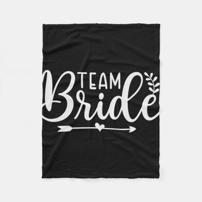 Bride Team Junggeselinnen-Abschied Bridesmaid Crew Fleecedecke (Vorderseite)