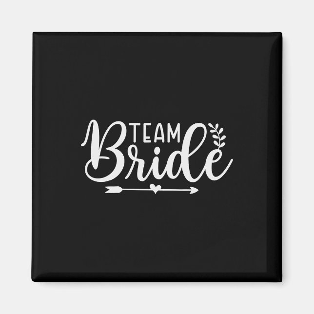 Bride Team Junggeselinnen-Abschied Bridesmaid Crew Magnet (Vorne)