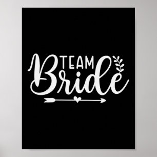 Bride Team Junggeselinnen-Abschied Bridesmaid Crew Poster
