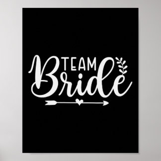 Bride Team Junggeselinnen-Abschied Bridesmaid Crew Poster