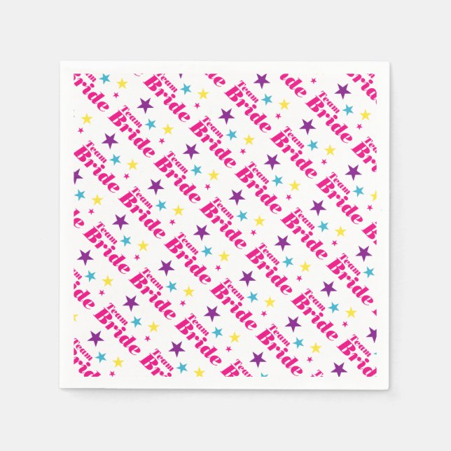 Bride-Team Serviette (Vorderseite)