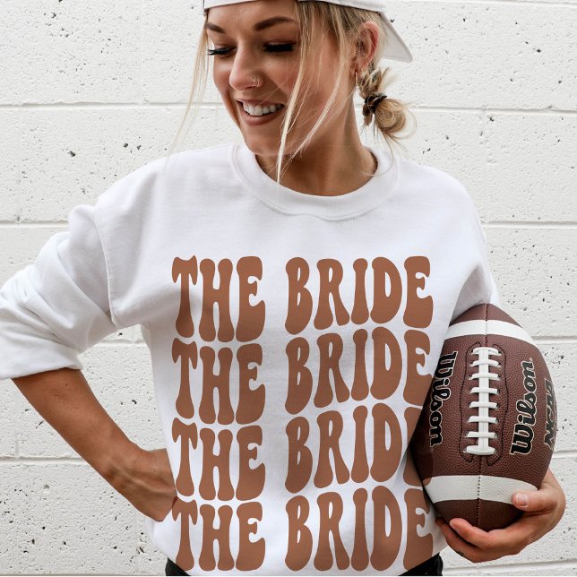 Bride Terracotta Maßgeschneidertes Brautparty Sweatshirt (Von Creator hochgeladen)