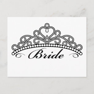 Bride Tiara Postcard Postkarte