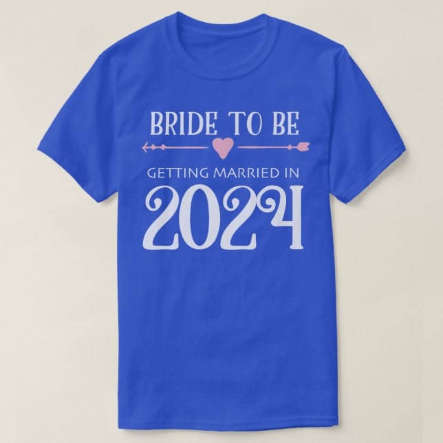 Bride to Be 2024 Engagement Ring Future Bride  T-Shirt (Design vorne)