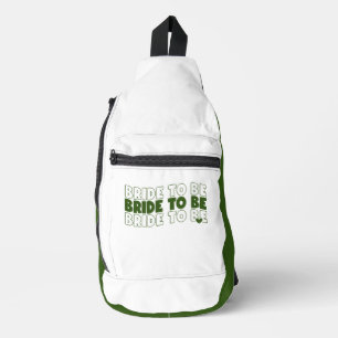 Bride to be Compact Hunter Green Crossbody Bag