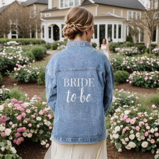 Bride To Be Denim Jacket Jeansjacke