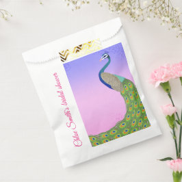 Bride-to-be Elegant Peacock Geschenktütchen