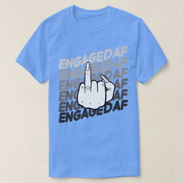 Bride To Be Engaged AF Wedding Ring Future Mrs  T-Shirt (Design vorne)