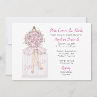 Bride-to-be On Gift Bridal Shower Invitation Einladung