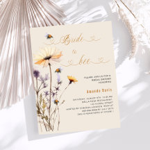 Bride to be Wildblume beige Budget Brautparty