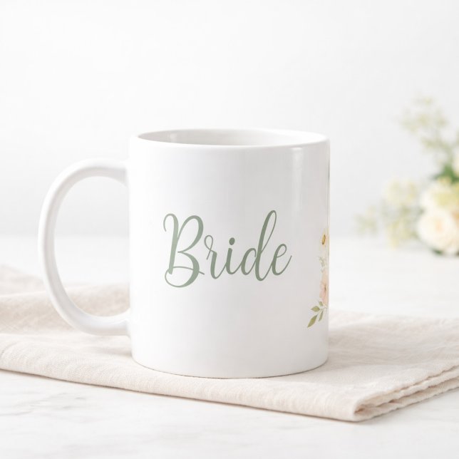Bride to Be Wildflower Garden Personalized  Kaffeetasse (Von Creator hochgeladen)