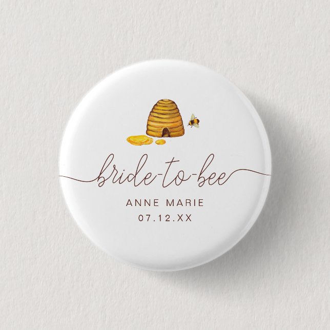 Bride to Bee Button (Vorderseite)