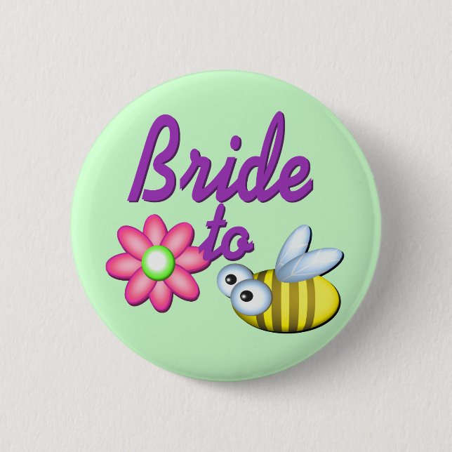 Bride to Bee Button (Vorderseite)