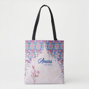 Bride Tote Bag Farbiger Mosaikbogen