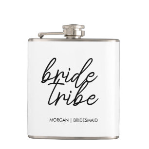 Bride Tribe   Bachelorette Bridesmaid Modern Flachmann