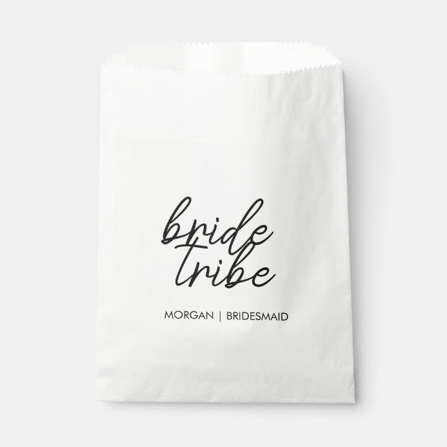 Bride Tribe | Bachelorette Bridesmaid Modern Geschenktütchen (Vorderseite)