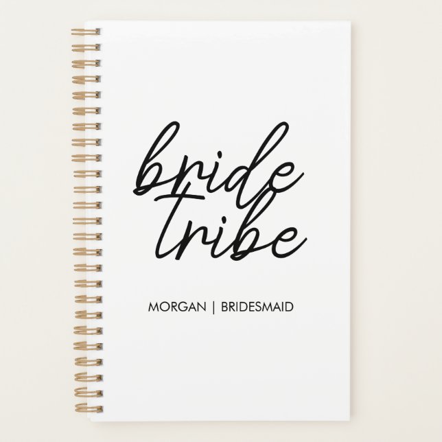 Bride Tribe | Bachelorette Bridesmaid Modern Planer (Vorderseite)