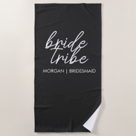 Bride Tribe | Bachelorette Bridesmaid Modern Strandtuch