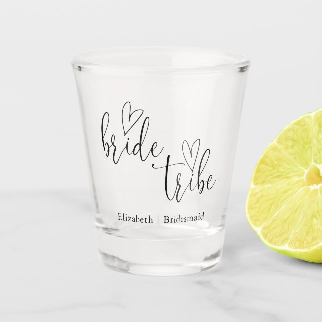 Bride Tribe Bachelorette Bridesmaids Schnapsglas (Vorderseite)