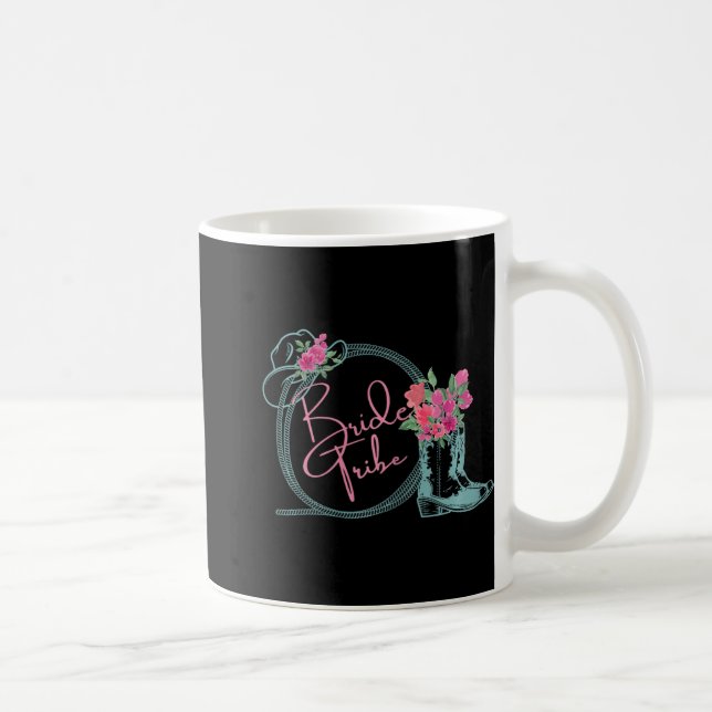 Bride Tribe Bachelorette Nashville Country Coastal Kaffeetasse (Rechts)