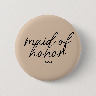 Bride Tribe   Brautparty Modern Monogram Button