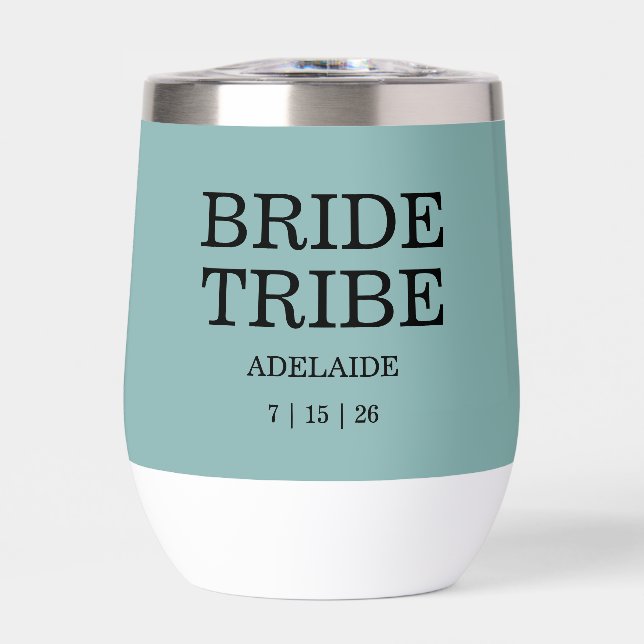Bride Tribe Bridal Party Sea Glass Green (Vorderseite)