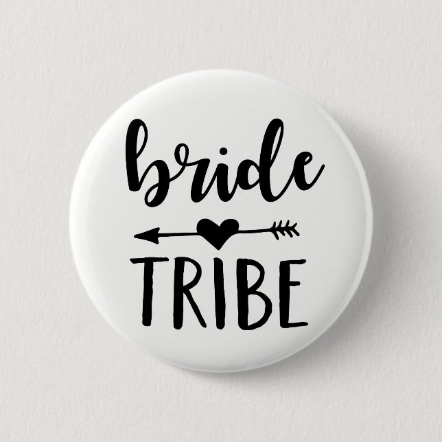 Bride Tribe Button für Bridesmaid (Vorderseite)